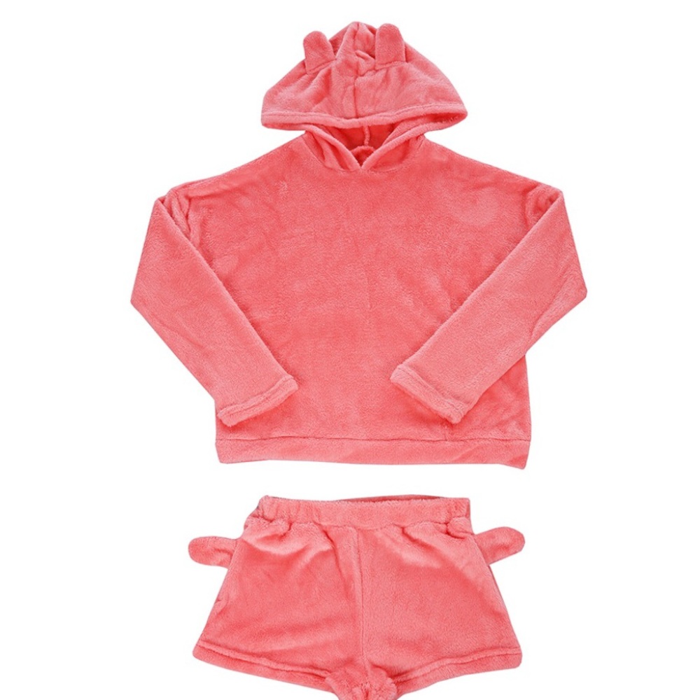 ✨Cozy Meow Velour Hoodie & Shorts Set✨ - Picture 5 of 8